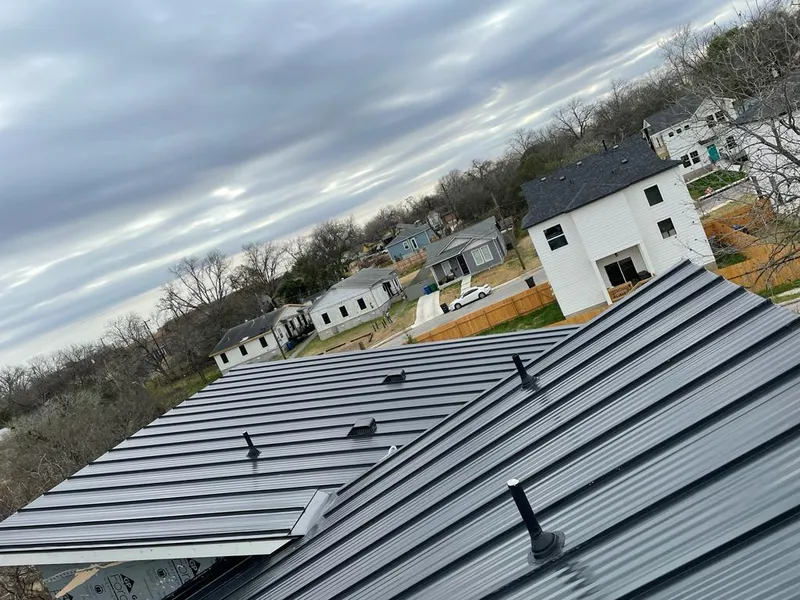 Standing seam metal roof panels with vents for Skylight Repair in Olyphant